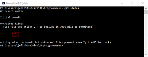 git status only folders